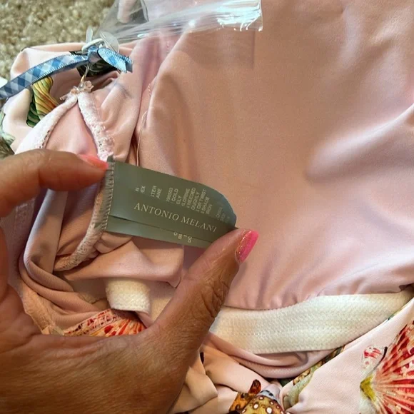 Antonio Melani Jennifer Sumko sea shell one piece swimsuit swim size - Picture 8 of 8